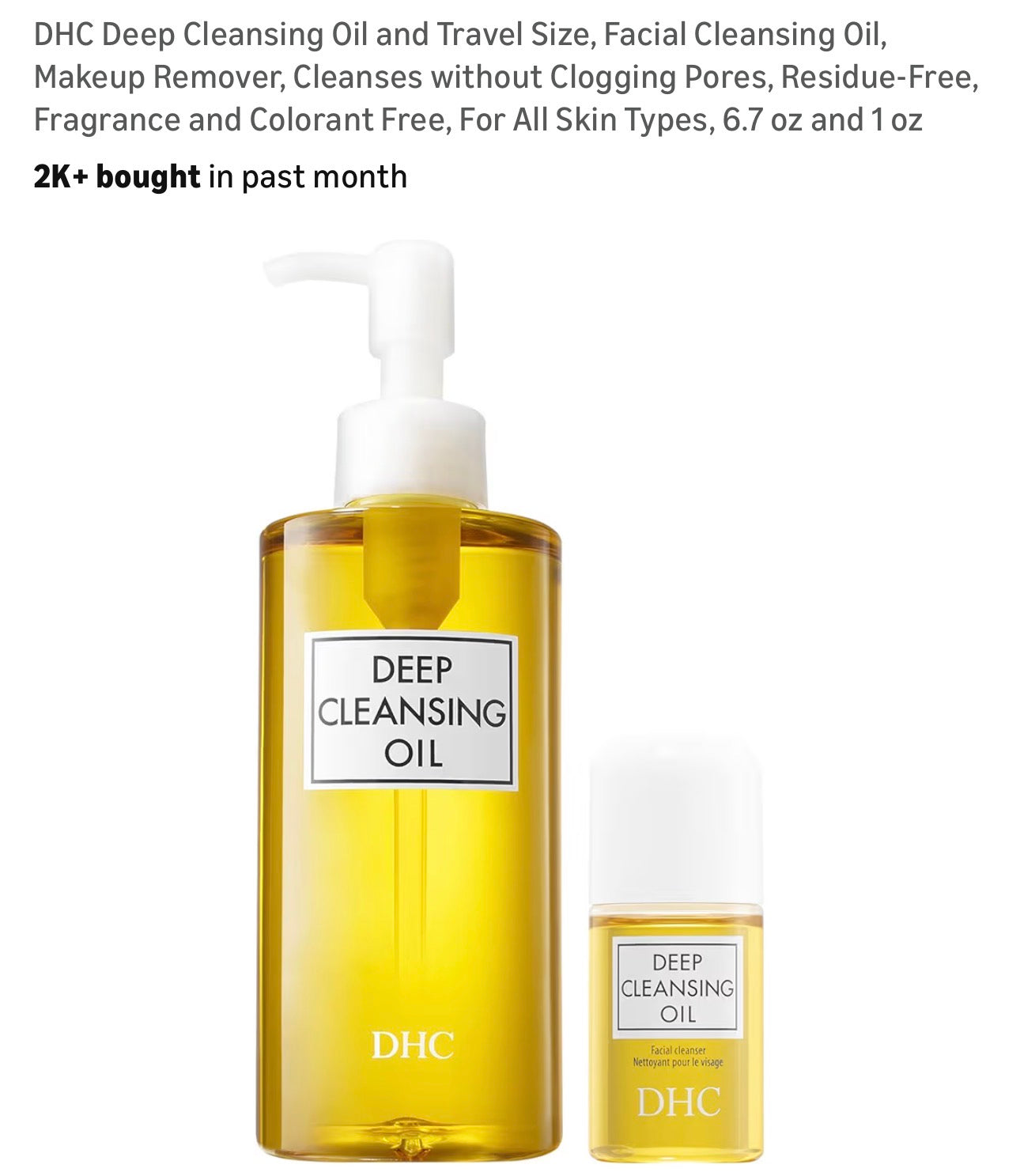 DHC Deep Cleansing Oil
