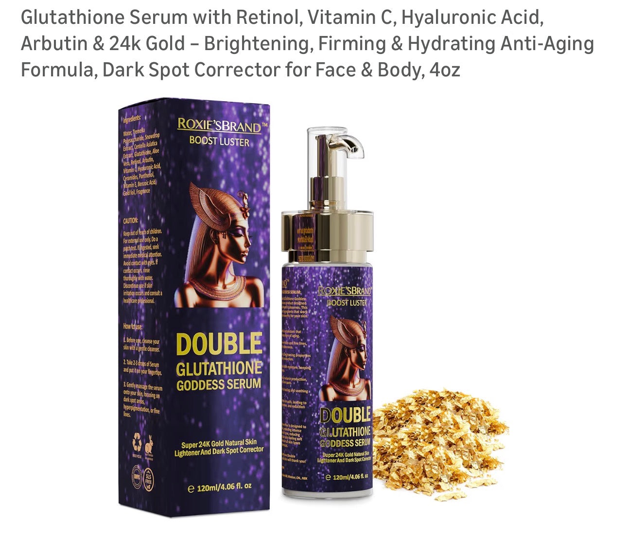 Double Glutathione Goddess Serum
