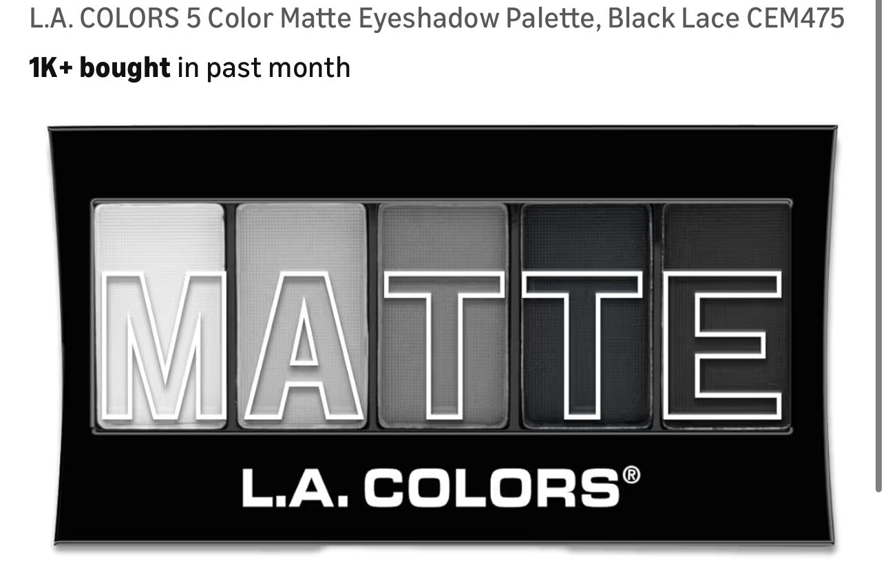 L.A. Colors 5 Color Matte Eyeshadow Palette