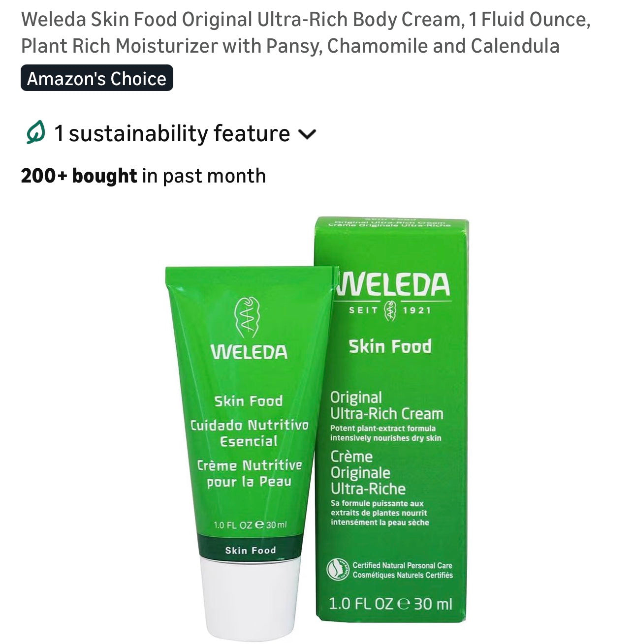 Weleda Skin Food Original Ultra-Rich Body Cream