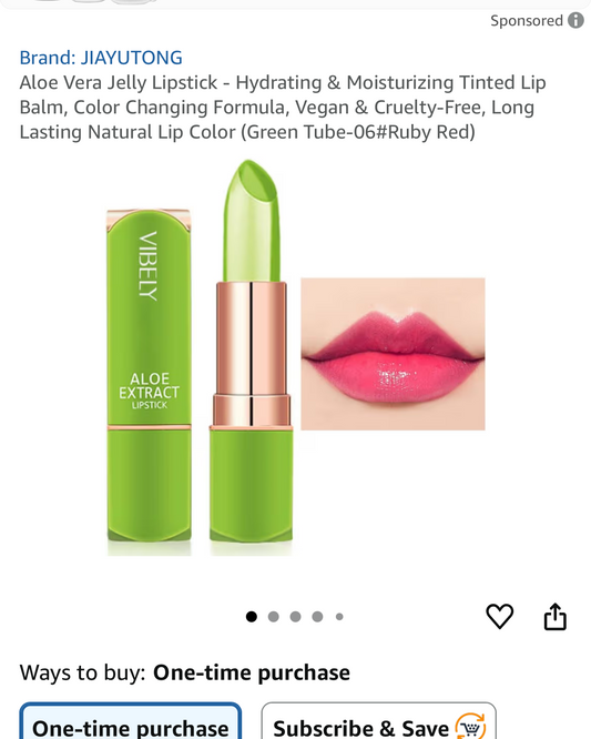Vibely Aloe Vera Jelly Lipstick