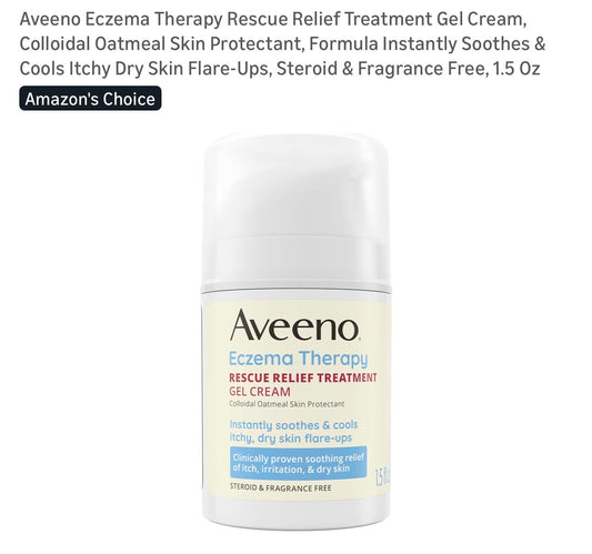 Aveeno Eczema Therapy Rescue Relief Treatment