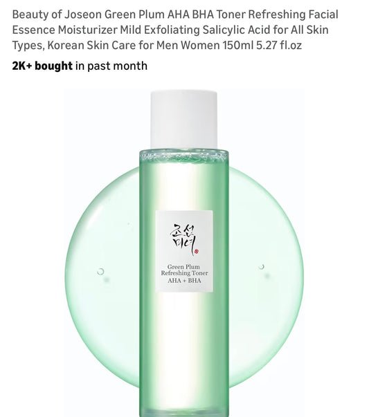 Beauty of Joseon Green Plum skincare toner