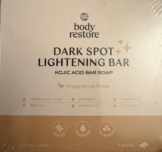 Box of Body Restore Dark Spot Lightening Bar Soap