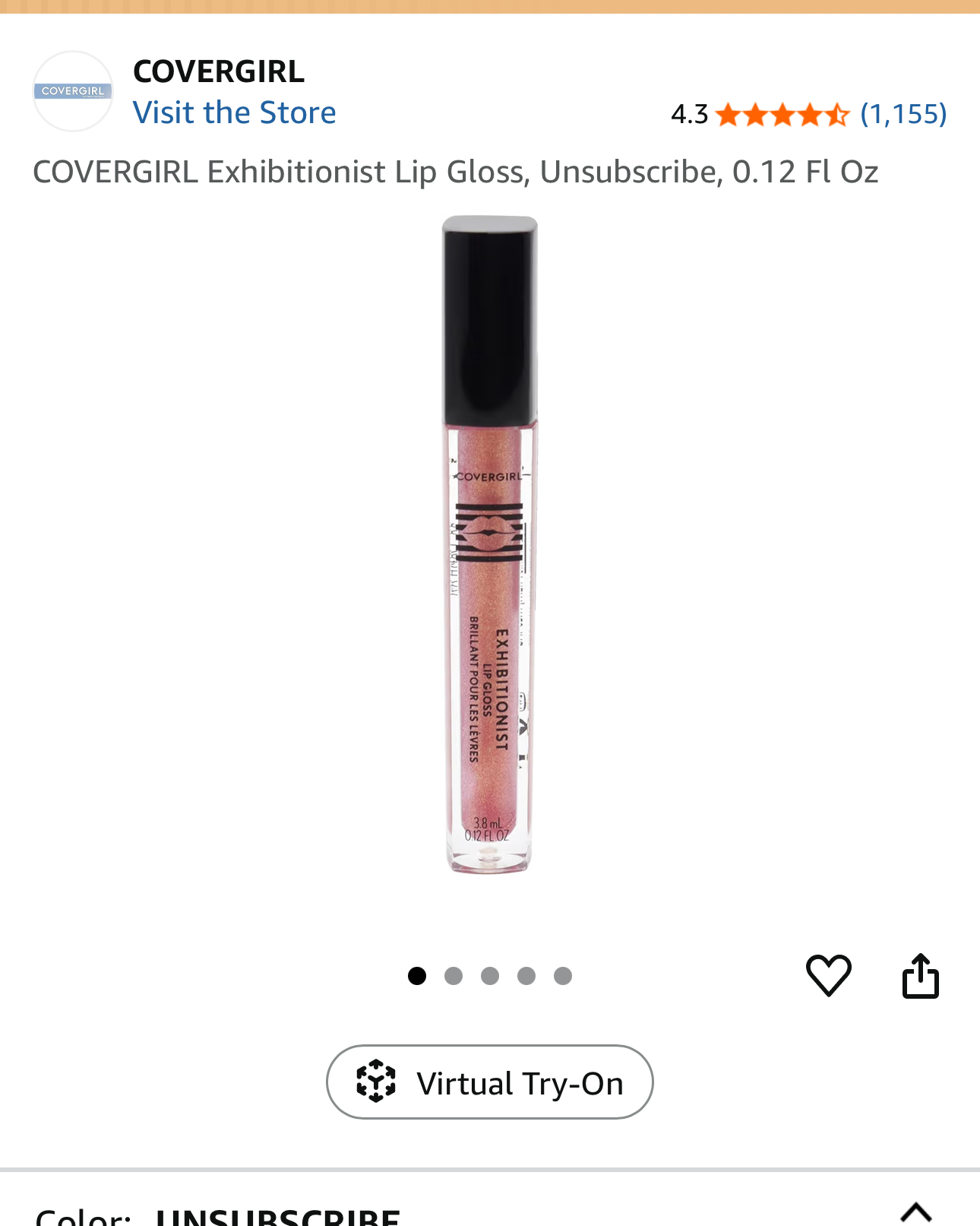CoverGirl Exhibitionist Lip Gloss - Unsubscribe