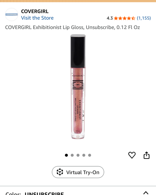 CoverGirl Exhibitionist Lip Gloss - Unsubscribe