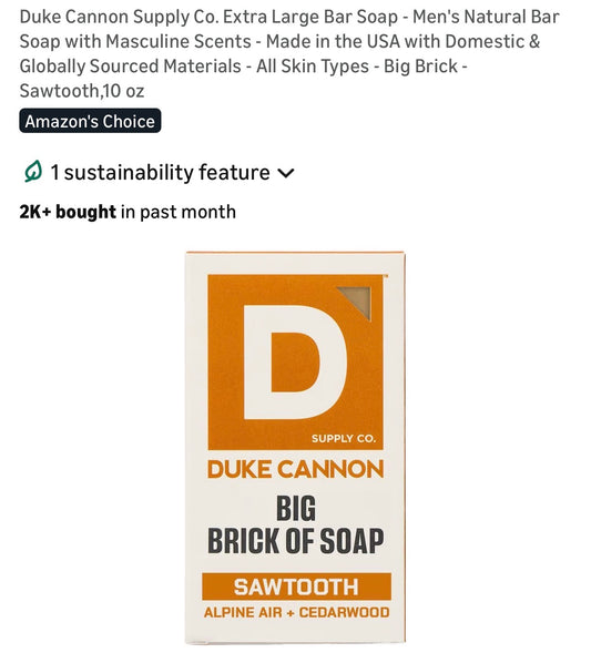 Duke Cannon Supply Co. soap bar