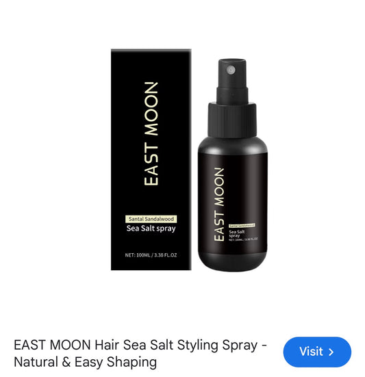 East Moon hair sea salt styling spray