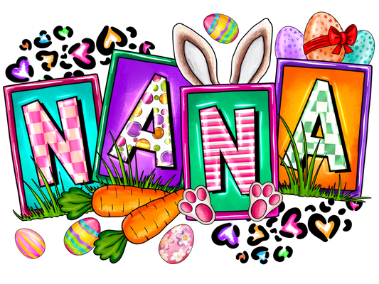 Easter Nana Block Letters