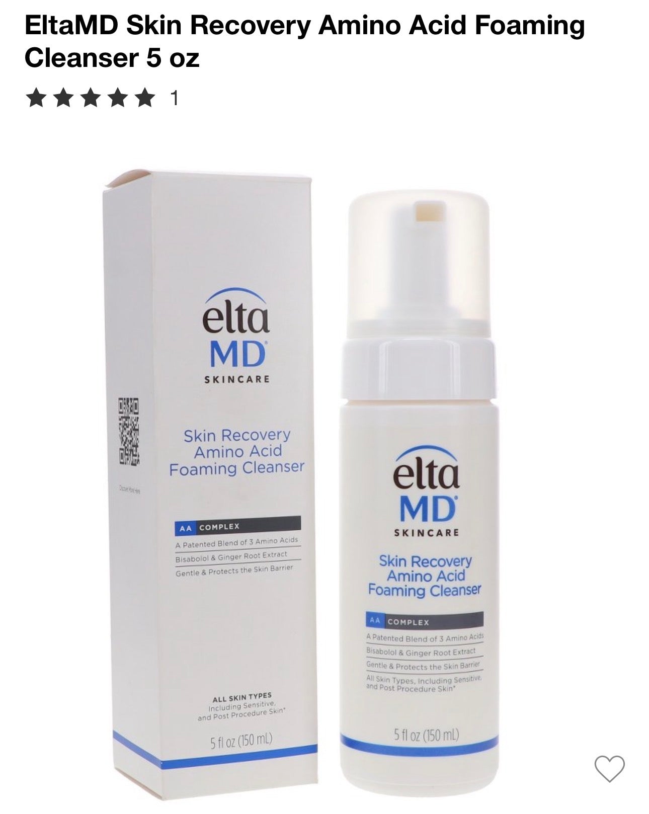 Eltamd Skin Recovery Amino Acid Foaming Cleanser