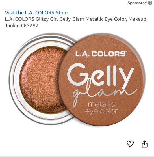 L.A. Colors Gelly Glam metallic eye color