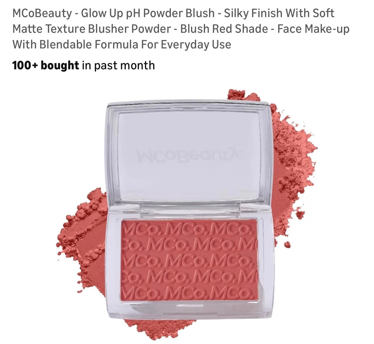 MCoBeauty blush compact Glow Up