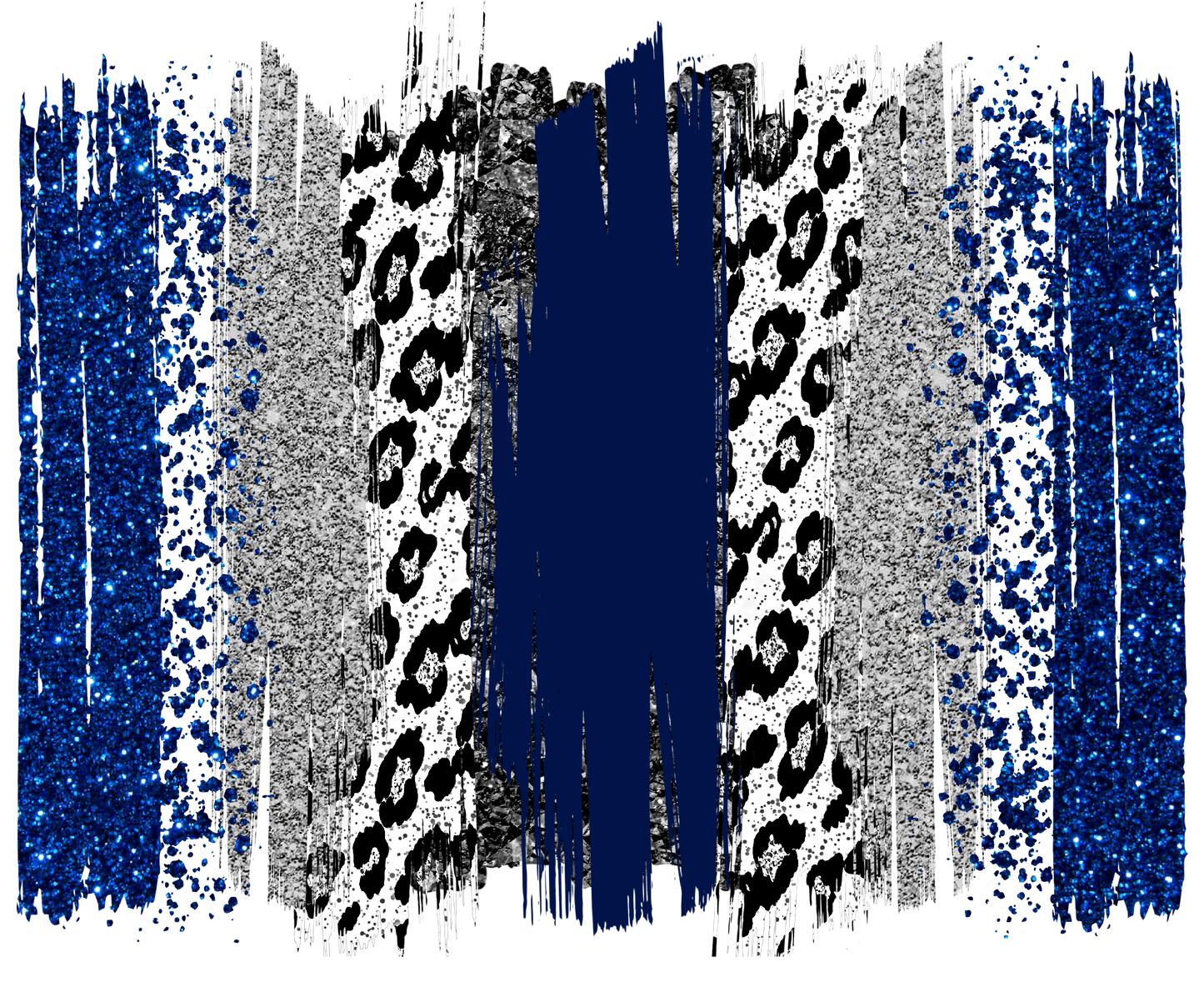 Navy and Silver Tumbler