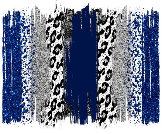 Navy and Silver Tumbler