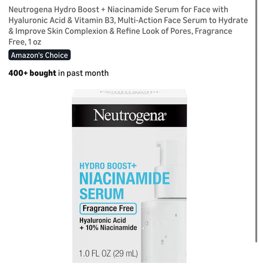 Neutrogena Hydro Boost + Niacinamide Serum