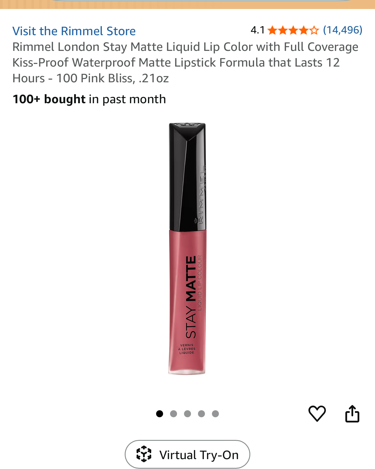 Rimmel London Stay Matte Liquid Lip Color - Pink Bliss