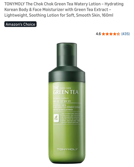 TONYMOLY The Chok Chok Green Tea Watery Lotion