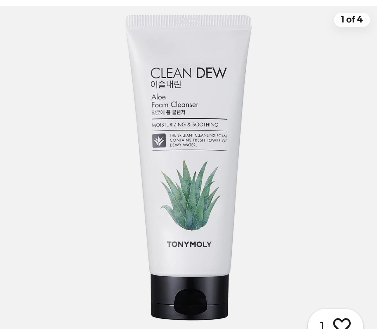 Tonymoly Clean Dew Aloe Foam Cleanser