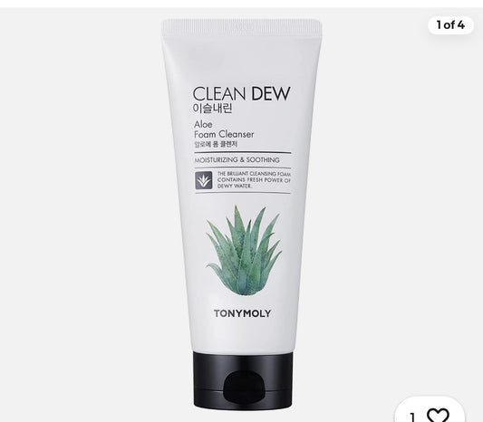Tonymoly Clean Dew Aloe Foam Cleanser