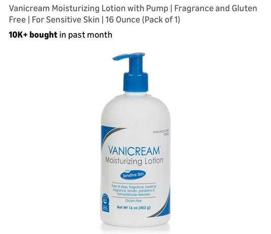 Vanicream moisturizing lotion